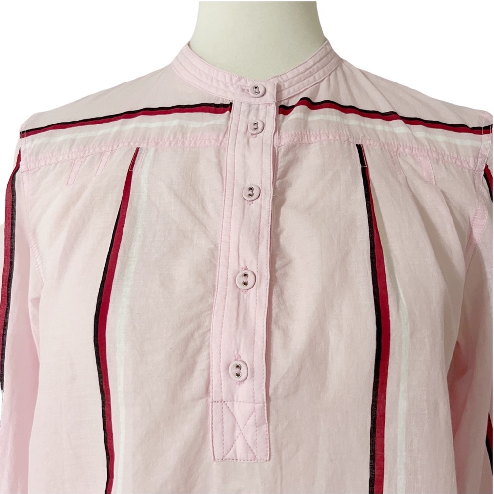 Samsoe Samsoe Striped Mandarin Collared Blouse - image 8